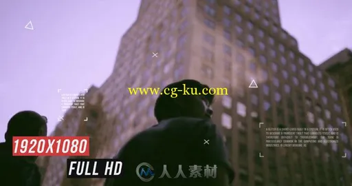 时尚动态故障城市宣传幻灯片AE模板 Urban Glitch Opener的图片1