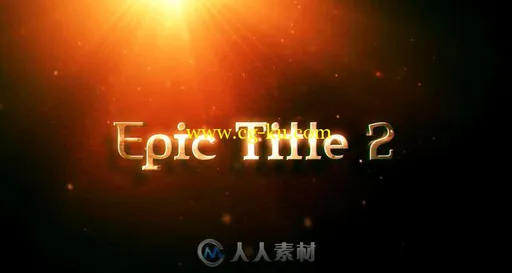 超酷华丽金属粒子史诗标题动画AE模板 Epic Title 2的图片1