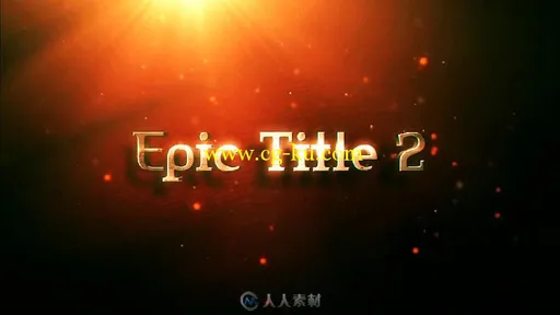 超酷华丽金属粒子史诗标题动画AE模板 Epic Title 2的图片2