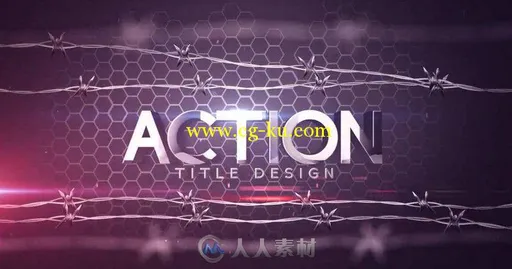 超酷惊人的动作预告片金属标题动画AE模板 Action Title Design的图片1