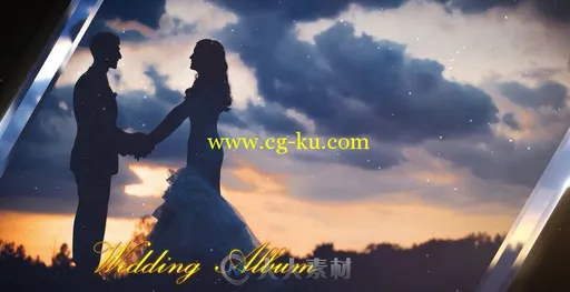 美丽温馨的婚礼相册幻灯片相册动画AE模板 Wedding Album的图片1