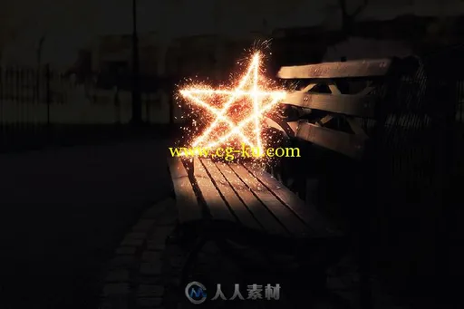 星光烟火特效PS动作的图片1