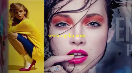 时尚酷炫杂志图片开场宣传片动画AE模板 Videohive Fashion Magazine Opener&...的图片3