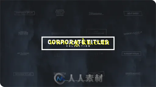 时尚商务风格文字字幕标题动画AE模板 Videohive Corporate Titles Pack 18142517的图片1