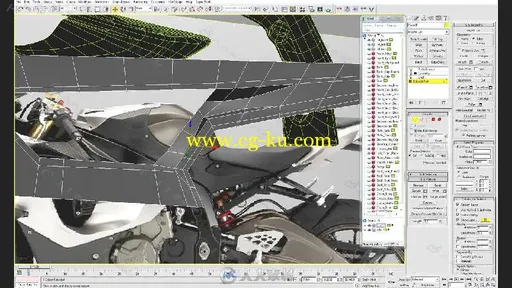 宝马摩托车S1000RR高精度建模视频教程 3D PALACE SUBDIVISION HARD SURFACE AUTOMO...的图片11