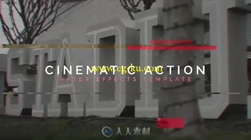 震撼信号损坏故障效果电影预告片AE模板 Videohive Cinematic Glitch Teaser 18603...的图片2