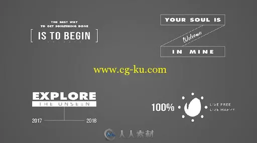 美丽时尚的文字字幕迷你标题动画AE模板 Videohive Typocorp 18962679的图片2