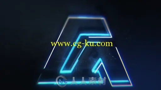 美丽的霓虹灯路径描边3D标志显示LOGO演绎AE模板 Videohive Neon Tracer 19014260的图片2