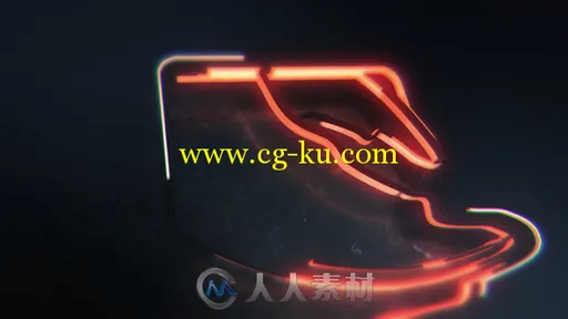 美丽的霓虹灯路径描边3D标志显示LOGO演绎AE模板 Videohive Neon Tracer 19014260的图片3