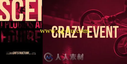 超酷时尚极限运动片头包装视频展示AE模板 Videohive Crazy Event 16126412的图片2