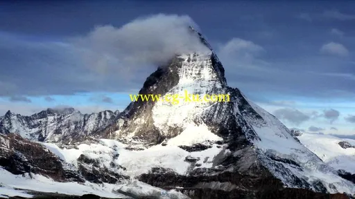 壮阔的雪山延时视频素材的图片2