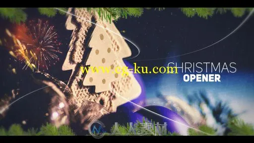 美丽的圣诞节视差幻灯片相册动画AE模板 Videohive Christmas Opener 19188544的图片1