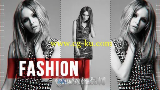 时尚镜面效果动态幻灯片相册动画AE模板 Videohive Dynamic Fashion Package的图片1