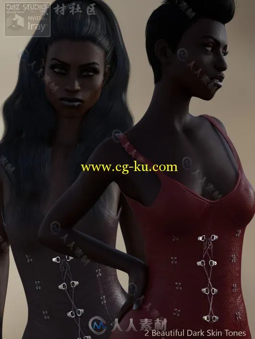 黑色的异国情调的女神3D模型合辑的图片1