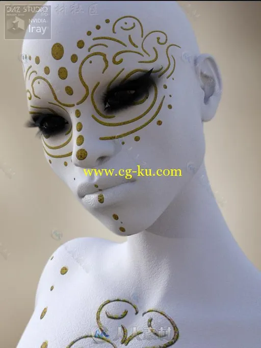 黑色的异国情调的女神3D模型合辑的图片2