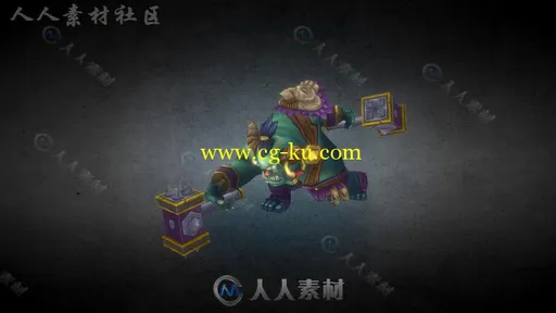 兽人战士幻想人形生物角色3D模型Unity素材资源的图片2