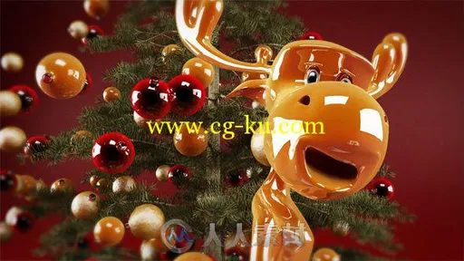 神奇的鲁道夫圣诞问候幻灯片三维动画AE模板Videohive Rudolphs Christmas Greetings的图片2