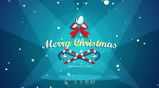 圣诞老人乘坐雪橇车卡通动画标志展示AE模板VideohiveChristmas Logo Opener 7 par...的图片3