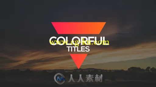 时尚美丽多彩文字字幕标题动画AE模板 Videohive Colorful Titles 19152864的图片1