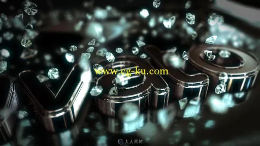 大气的闪闪发光的钻石银色金属标志AE模板Videohive Silver Brilliants Logo 17570...的图片3