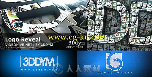 超酷动态滑动图片公司标志LOGO演绎AE模板Videohive Corporate Logo Reveal 19162943的图片1