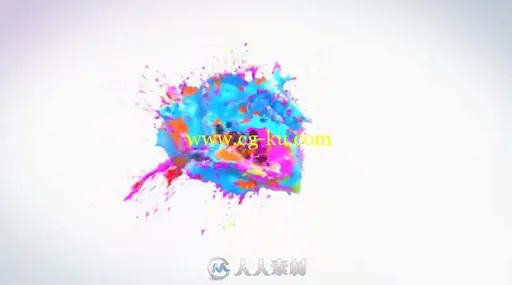 美丽的多彩液体碰撞泼洒标志显示LOGO演绎AE模板Videohive Colorful Splash Logo 1...的图片3