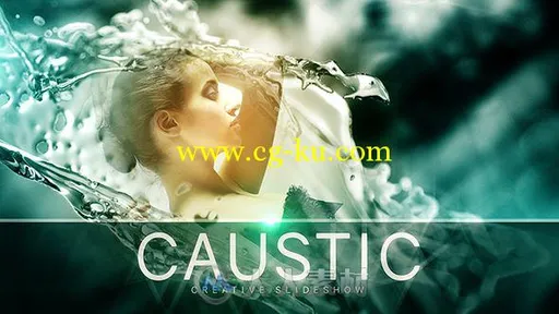 时尚优雅的照片水流婚礼幻灯片动画AE模板 Videohive Caustic 19161550的图片1