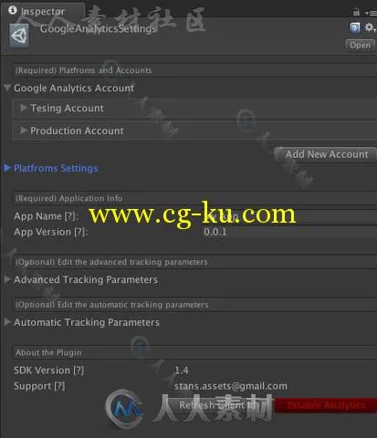 易于使用的的谷歌Analytics SDK游戏分析服务Unity素材资源的图片1