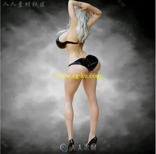 女性性感的舞者身体形状3D模型合辑的图片5