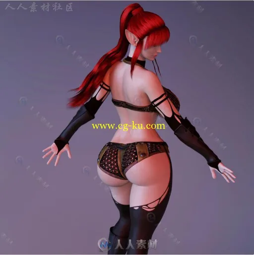 性感女模特身体形状3D模型合辑的图片1