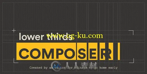 实用简单的文字标题字幕条动画生成器AE模板 Videohive Lower Thirds Composer的图片1