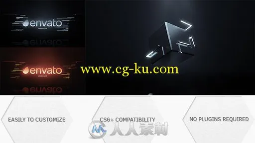 超酷魔幻立方体粒子光线标志显示LOGO演绎AE模板 Videohive Cube | Logo Reveal的图片1