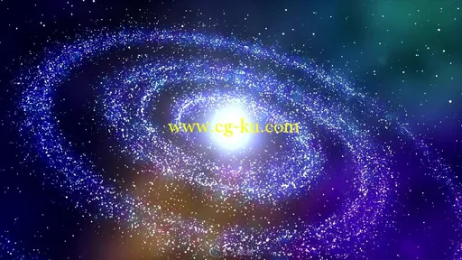 动感彩色梦幻银河系星云视频素材的图片1