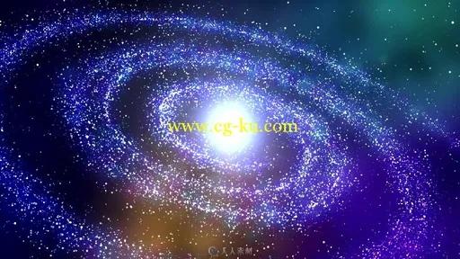 动感彩色梦幻银河系星云视频素材的图片2