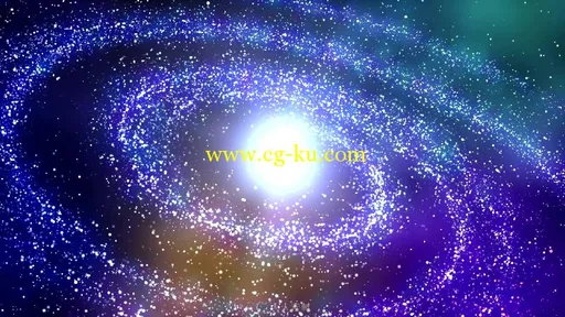 动感彩色梦幻银河系星云视频素材的图片3