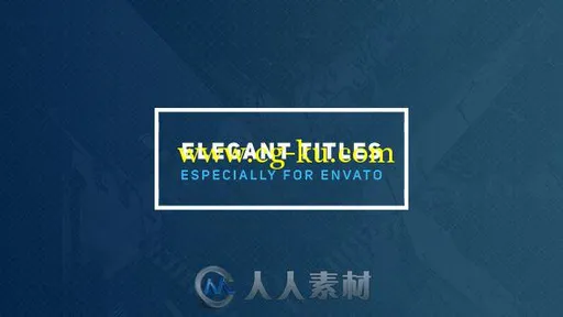 优雅时尚的文字字幕标题动画AE模板 Videohive Elegant Titles 2的图片1