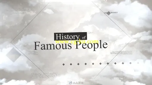 复古双曝光幻灯片历史人物介绍AE模板Videohive Double Exposure History Opener 1...的图片4