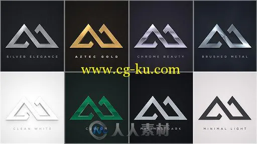 优雅的光线描绘闪耀标志显示AE模板 Videohive Elegant Logo Reveals Pack 19102569的图片1