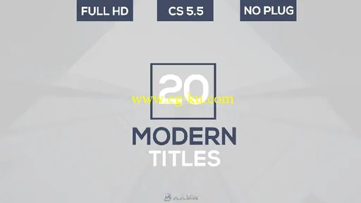 20个现代时尚文字字幕标题排版动画AE模板 Videohive 20 Ultra Modern Titles的图片3