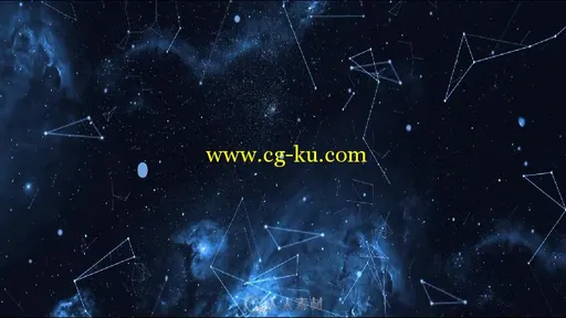 星空连线展示视频素材的图片1