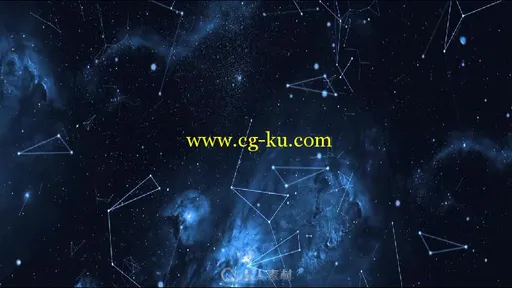 星空连线展示视频素材的图片3