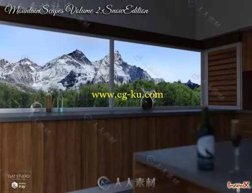 美丽寂静的山林风景3D模型合辑的图片3