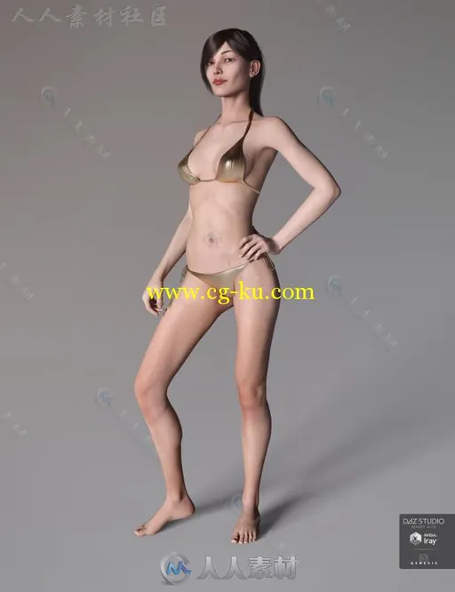 高精度性感高挑苗条妇女3D模型合辑的图片7