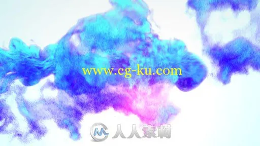 美丽优雅炫彩水墨粒子标志显示AE模板Videohive Trailing Particles Logo Reveal 1...的图片1