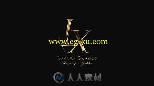 金色豪华光泽企业标志显示Logo演绎AE模板Videohive Golden Luxury Logo Reveal 19...的图片1