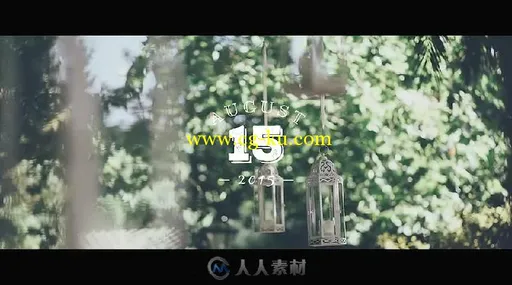 婚礼视频美丽时尚新郎新娘名字排版标题动画AE模板Videohive Wedding Typography T...的图片2