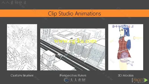 Clip Studio Paint漫画插画基础绘画技巧视频教程 PACKT PUBLISHING CLIP STUDIO PA...的图片1