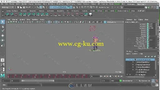 Maya 2017动画规律周期技术训练视频教程 PLURALSIGHT BUILDING WALK CYCLES IN MAY...的图片4