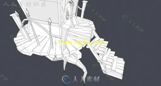 恐怖森林木房子幻想环境3D模型Unity游戏素材资源的图片7