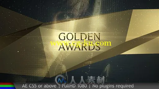 美丽优雅的金色颁奖典礼视频包装AE模板 Videohive Awards Golden Show 18946398的图片2